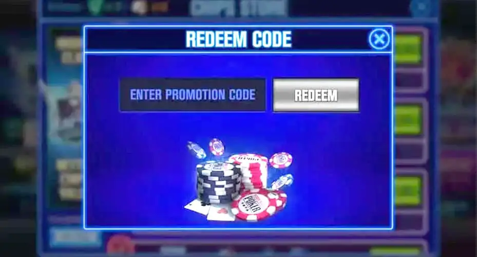 World series of poker redeem codes for free